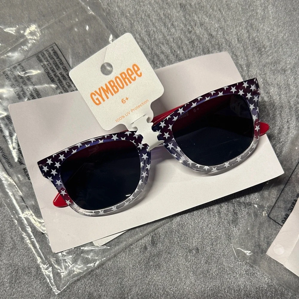 Gymboree Red & Blue Star-Print Patriotic Kids Sunglasses